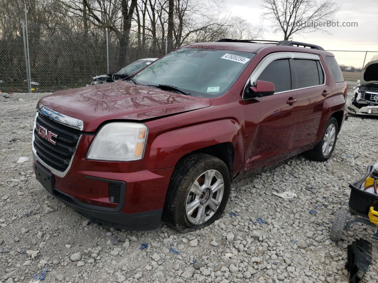 2017 Gmc Terrain Sle Burgundy vin: 2GKALMEK6H6236723