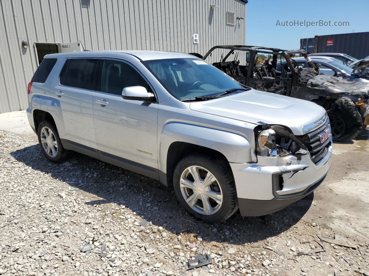 2017 Gmc Terrain Sle Silver vin: 2GKALMEK6H6276123