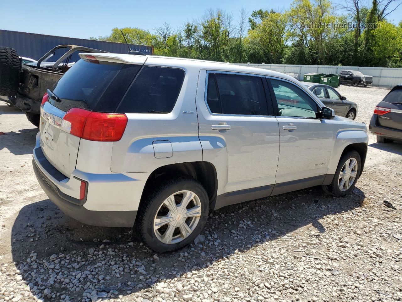 2017 Gmc Terrain Sle Silver vin: 2GKALMEK6H6276123