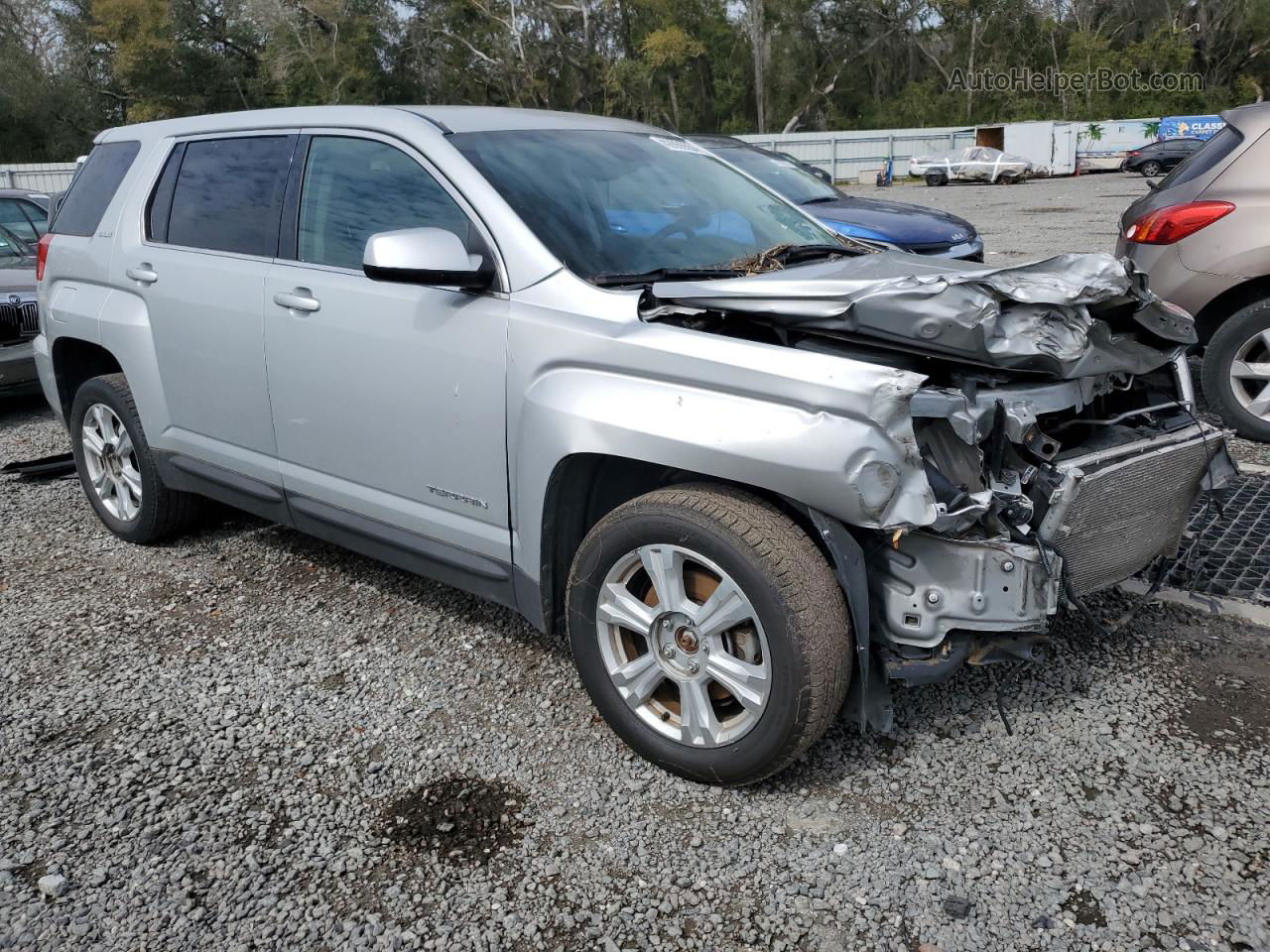 2017 Gmc Terrain Sle Серебряный vin: 2GKALMEK6H6317463