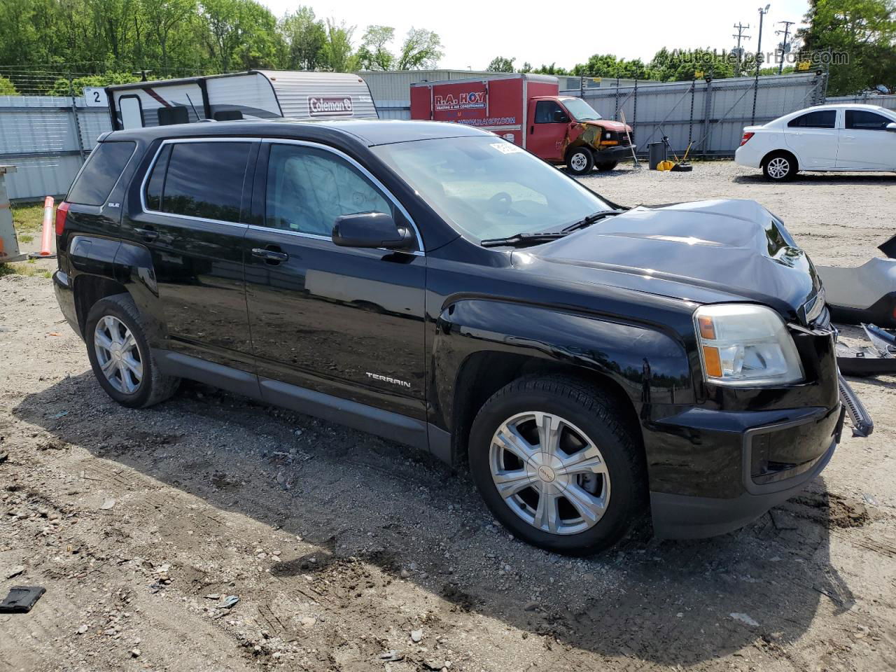 2017 Gmc Terrain Sle Black vin: 2GKALMEK6H6318922