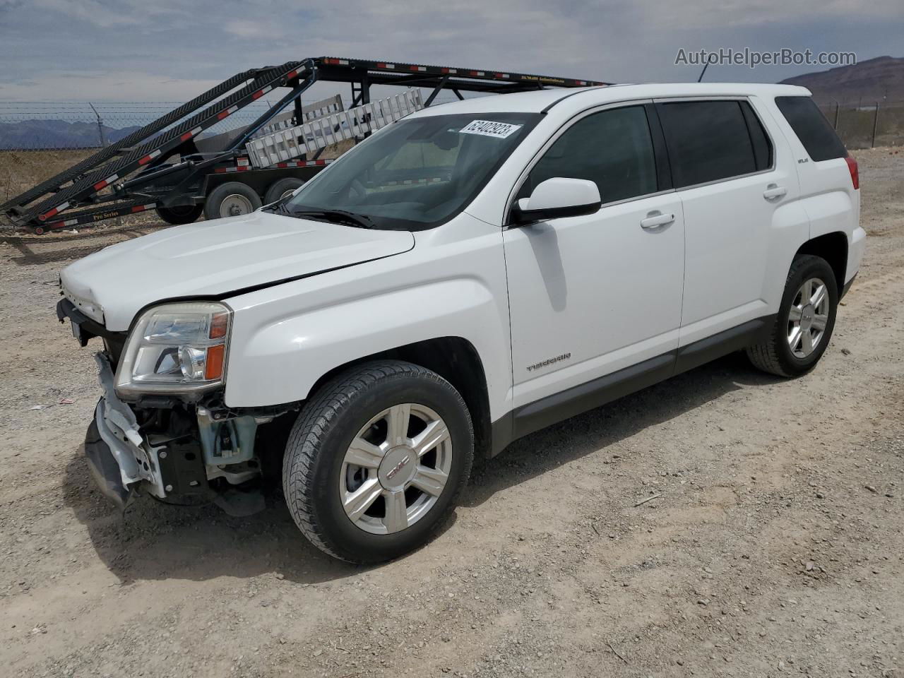 2016 Gmc Terrain Sle White vin: 2GKALMEK7G6104956