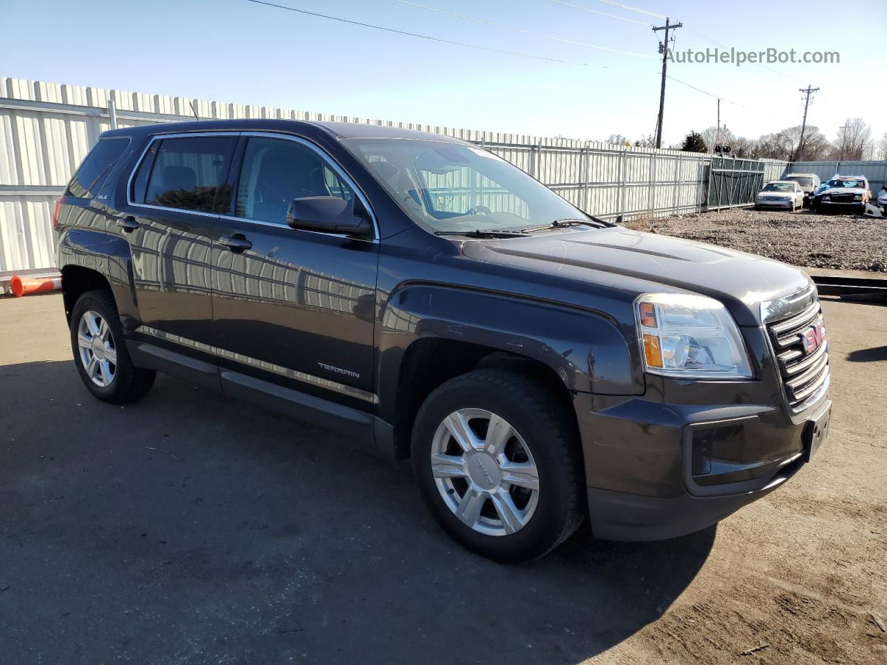 2016 Gmc Terrain Sle Угольный vin: 2GKALMEK7G6189152