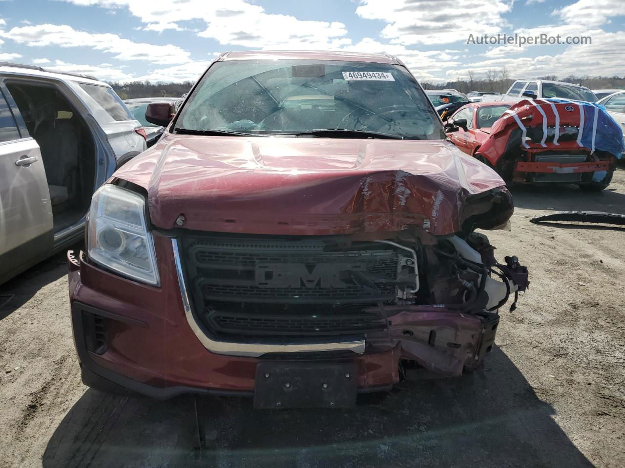 2016 Gmc Terrain Sle Burgundy vin: 2GKALMEK7G6248233