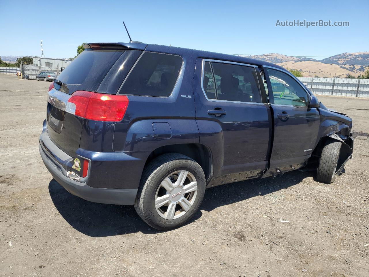 2016 Gmc Terrain Sle Blue vin: 2GKALMEK7G6323139