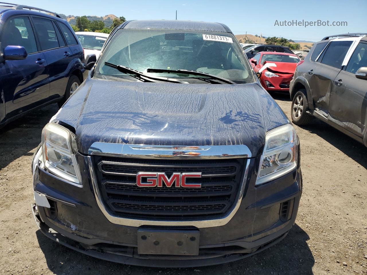 2016 Gmc Terrain Sle Blue vin: 2GKALMEK7G6323139