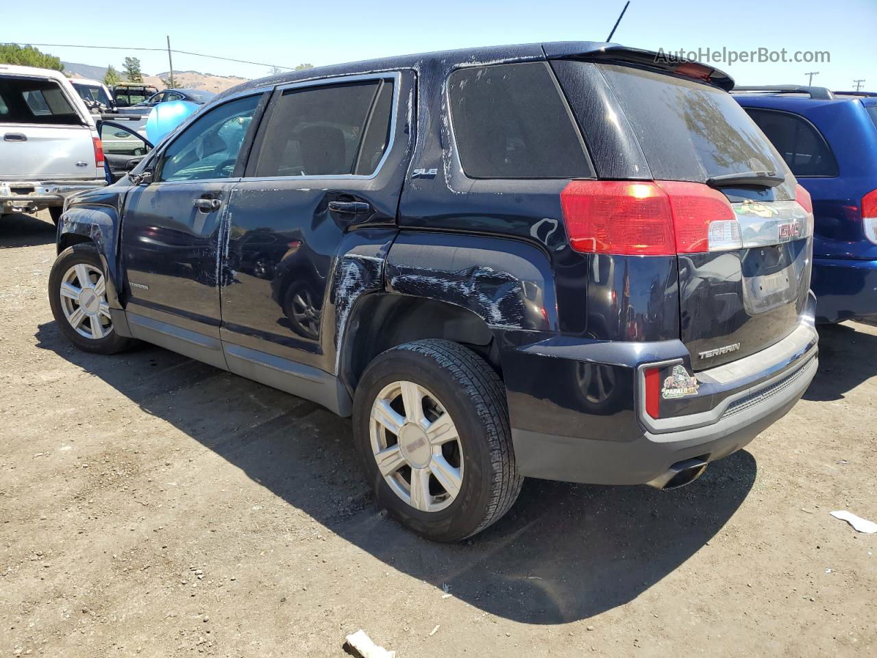 2016 Gmc Terrain Sle Синий vin: 2GKALMEK7G6323139