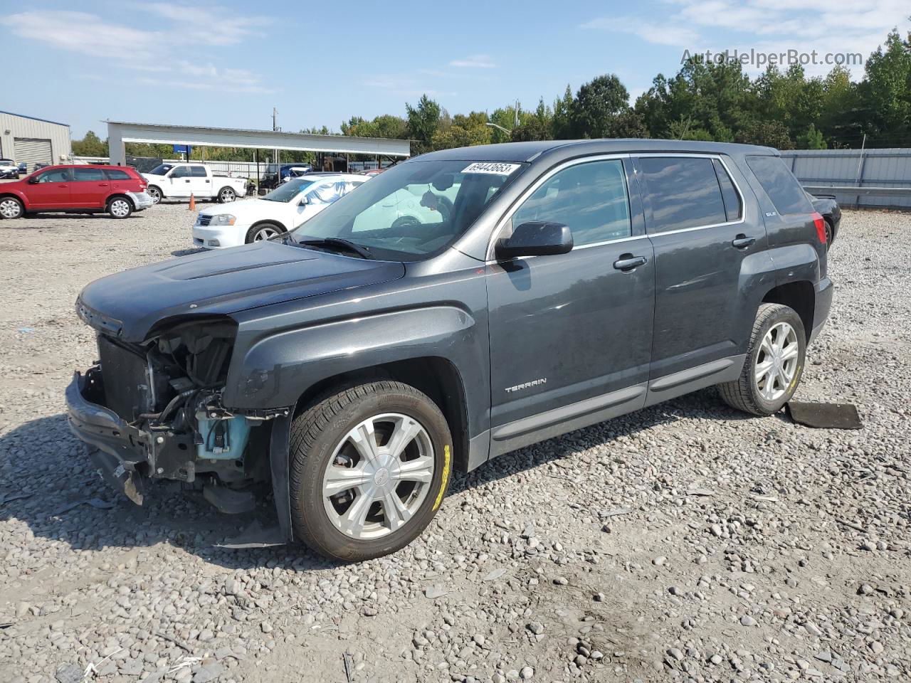 2017 Gmc Terrain Sle Угольный vin: 2GKALMEK7H6153687