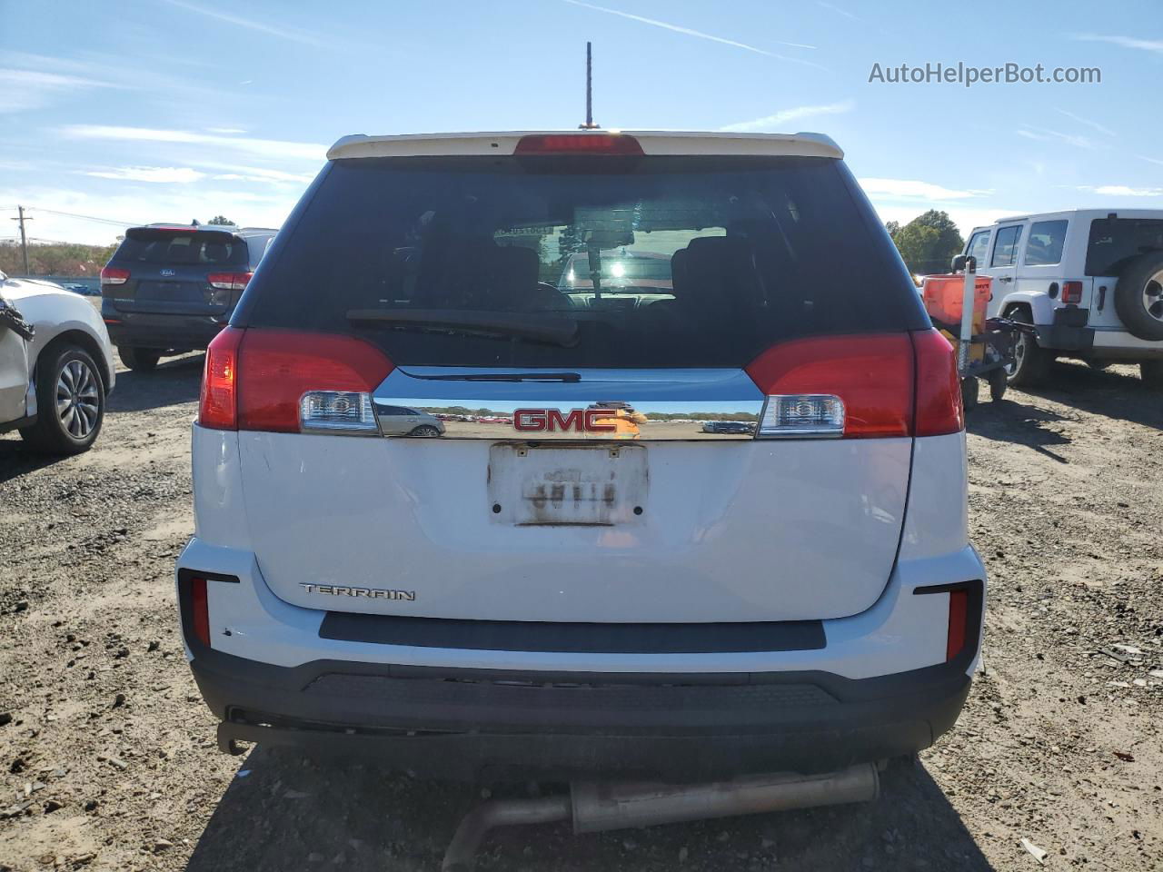 2017 Gmc Terrain Sle White vin: 2GKALMEK7H6279919