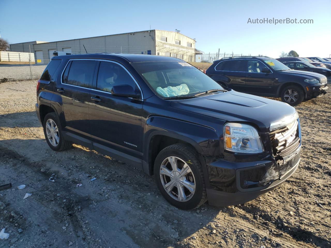 2017 Gmc Terrain Sle Blue vin: 2GKALMEK7H6295862