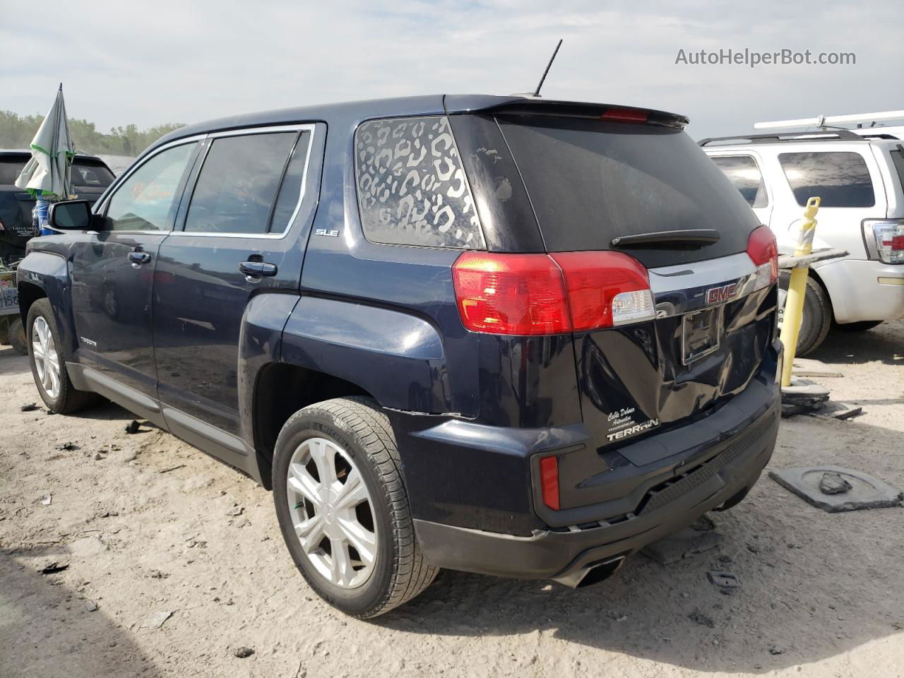 2017 Gmc Terrain Sle Blue vin: 2GKALMEK7H6318055