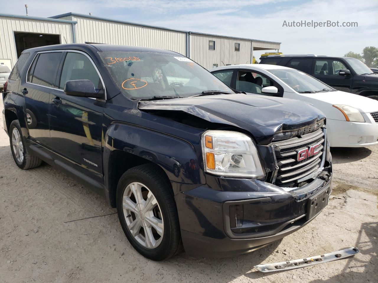 2017 Gmc Terrain Sle Blue vin: 2GKALMEK7H6318055