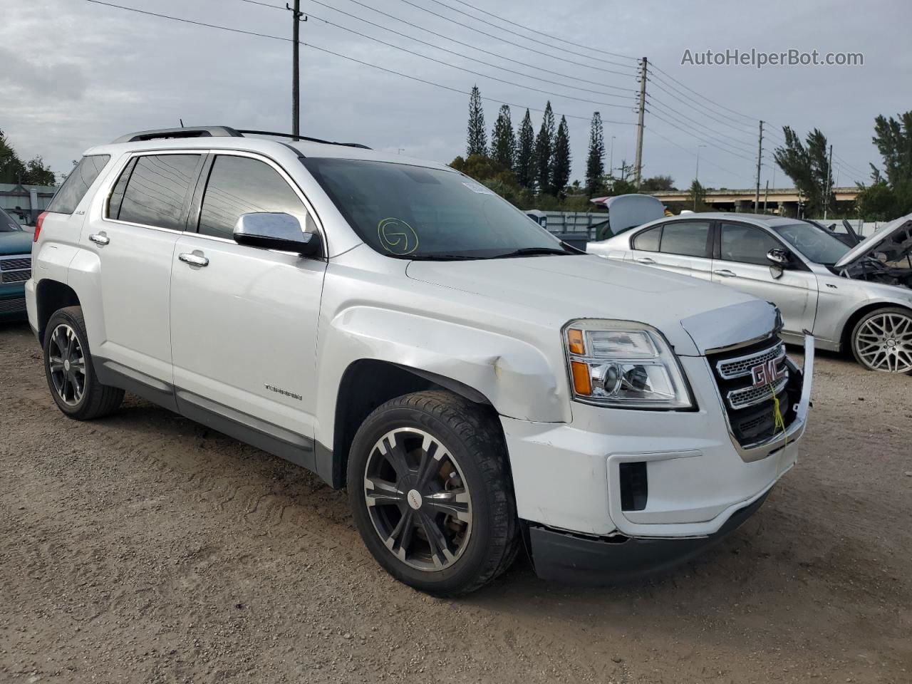 2016 Gmc Terrain Sle Белый vin: 2GKALMEK8G6118767