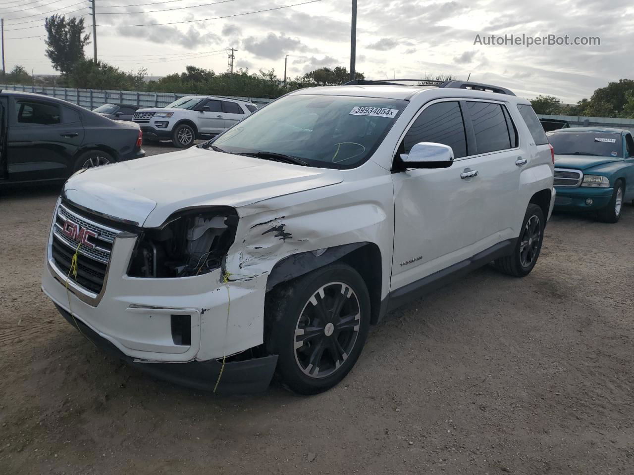 2016 Gmc Terrain Sle White vin: 2GKALMEK8G6118767