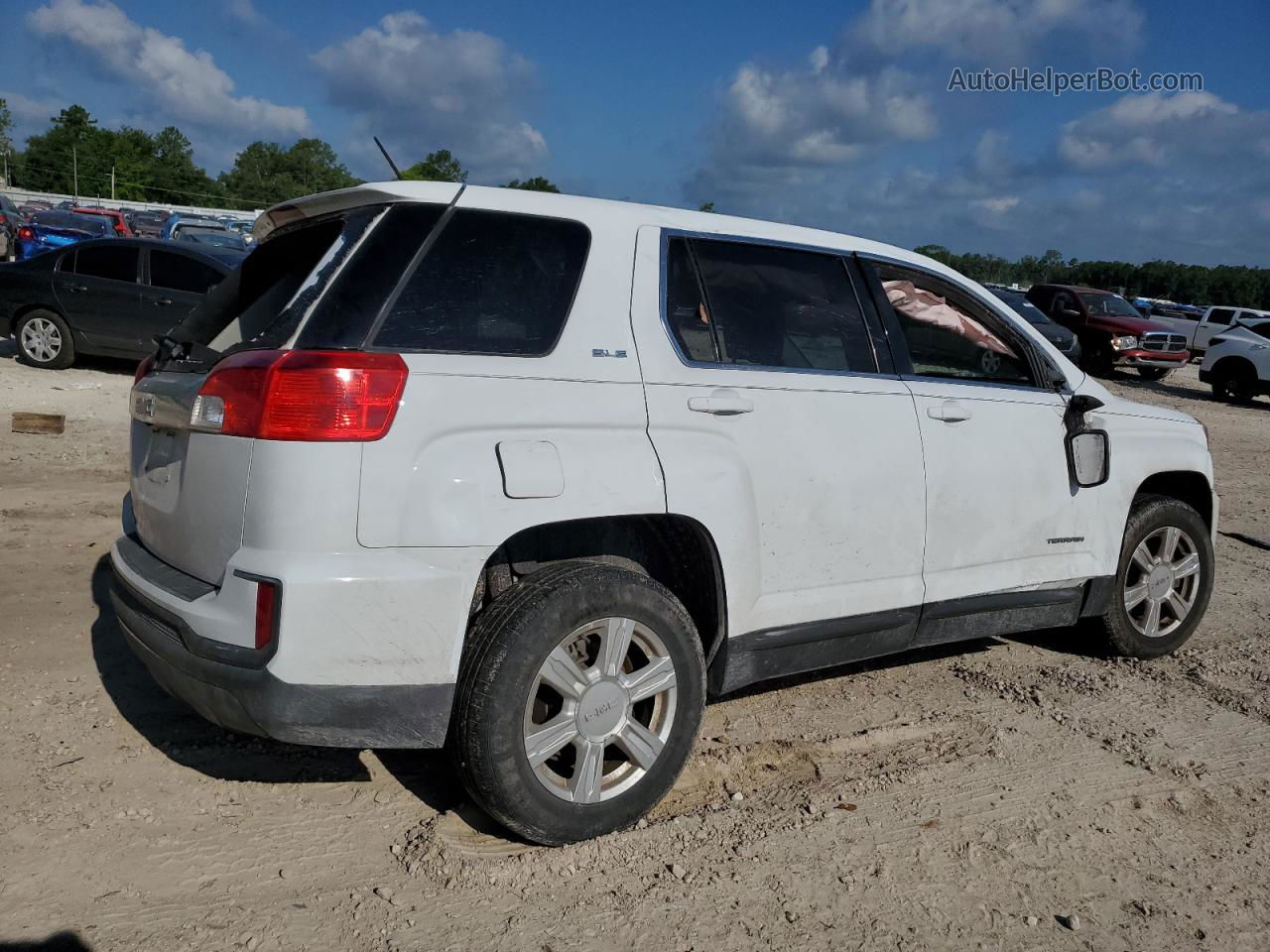 2016 Gmc Terrain Sle White vin: 2GKALMEK8G6214091