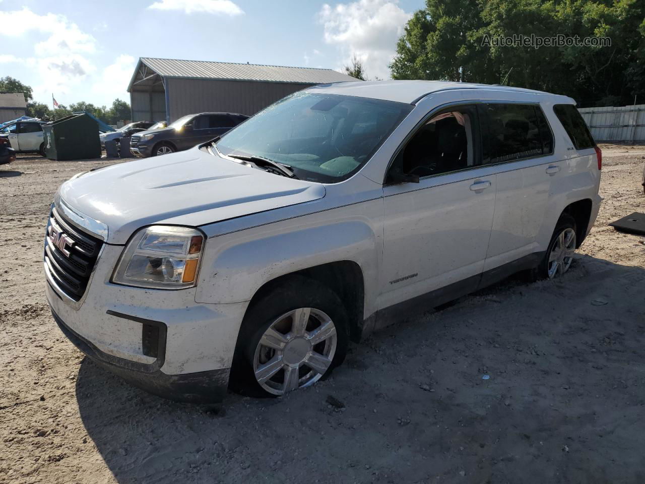 2016 Gmc Terrain Sle White vin: 2GKALMEK8G6214091