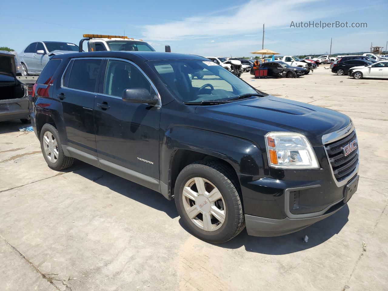 2016 Gmc Terrain Sle Черный vin: 2GKALMEK8G6297229