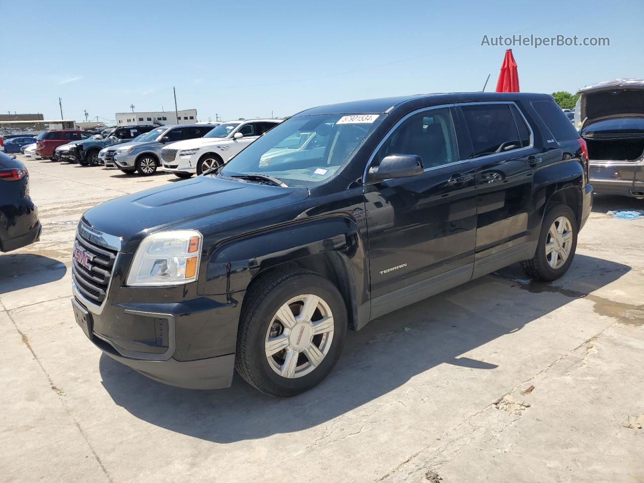 2016 Gmc Terrain Sle Черный vin: 2GKALMEK8G6297229