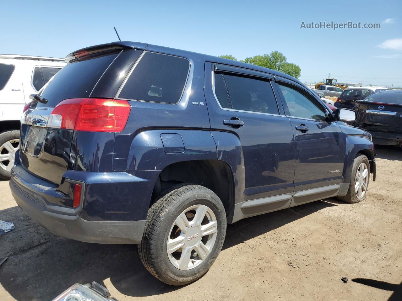 2016 Gmc Terrain Sle Синий vin: 2GKALMEK8G6357512