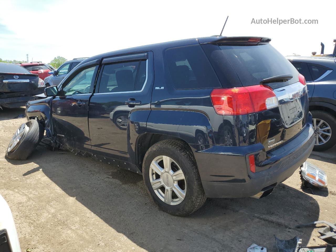 2016 Gmc Terrain Sle Синий vin: 2GKALMEK8G6357512