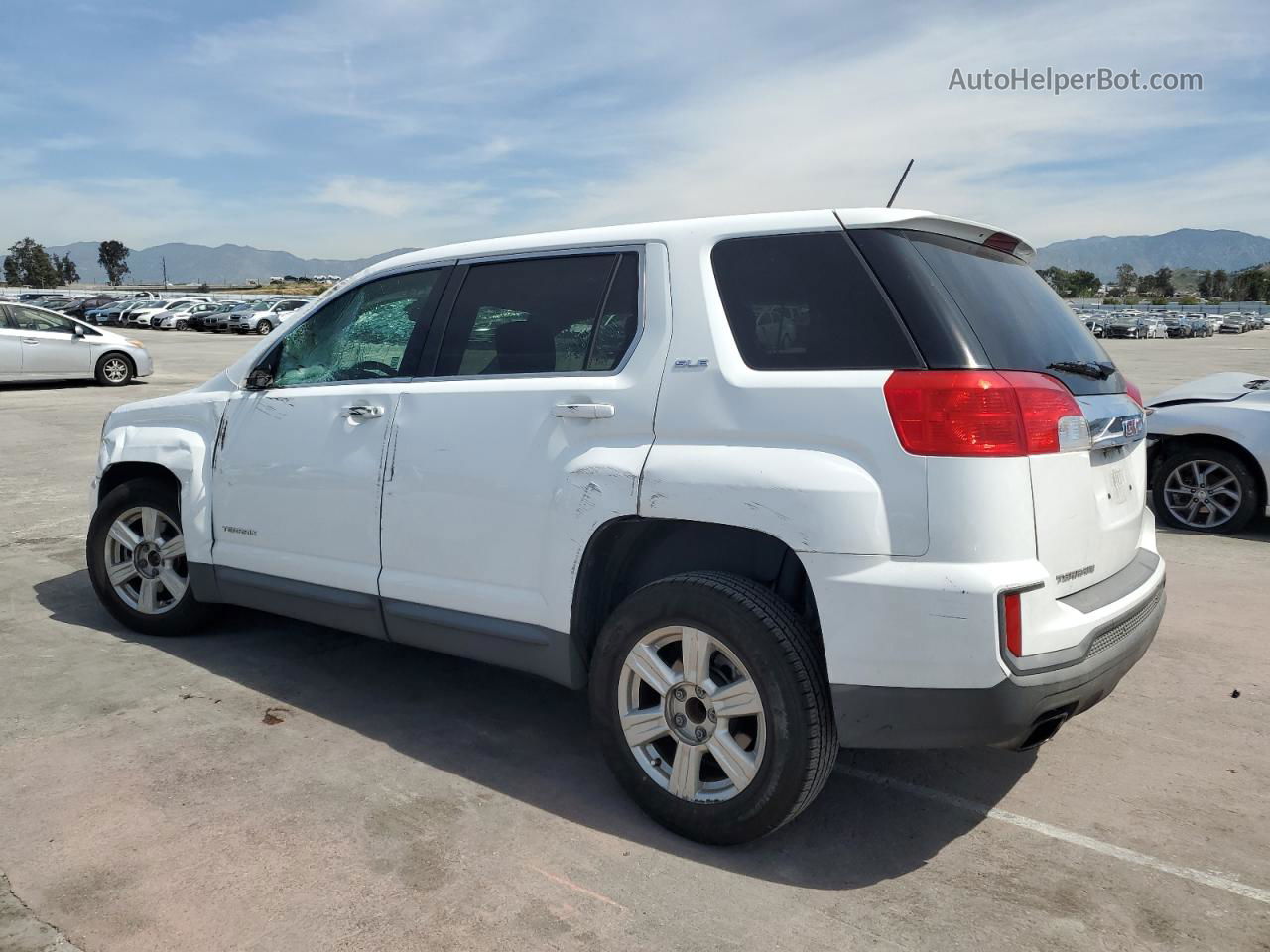 2016 Gmc Terrain Sle White vin: 2GKALMEK9G6280147