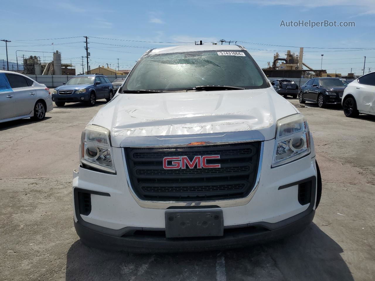 2016 Gmc Terrain Sle White vin: 2GKALMEK9G6280147