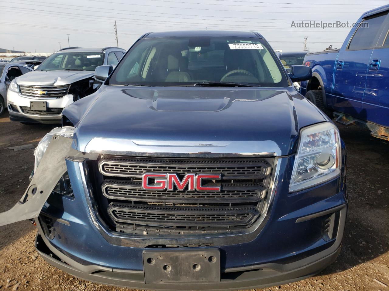 2016 Gmc Terrain Sle Синий vin: 2GKALMEK9G6329119