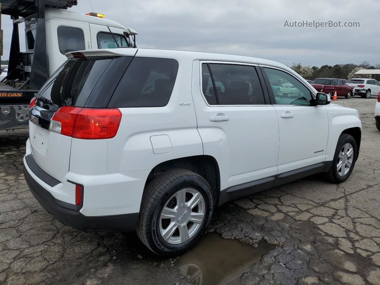 2016 Gmc Terrain Sle White vin: 2GKALMEK9G6329816