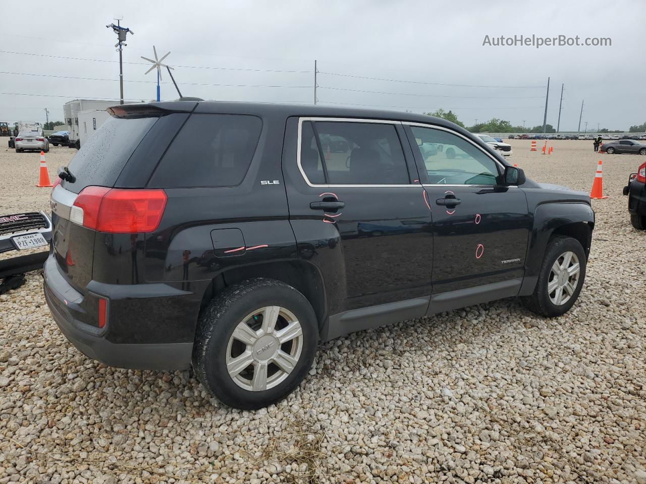 2016 Gmc Terrain Sle Черный vin: 2GKALMEK9G6358877