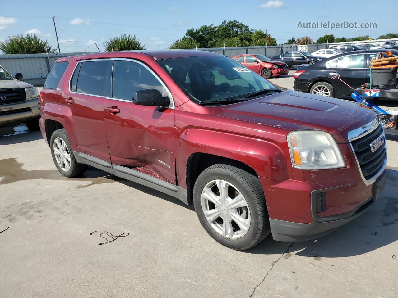 2017 Gmc Terrain Sle Burgundy vin: 2GKALMEK9H6170538