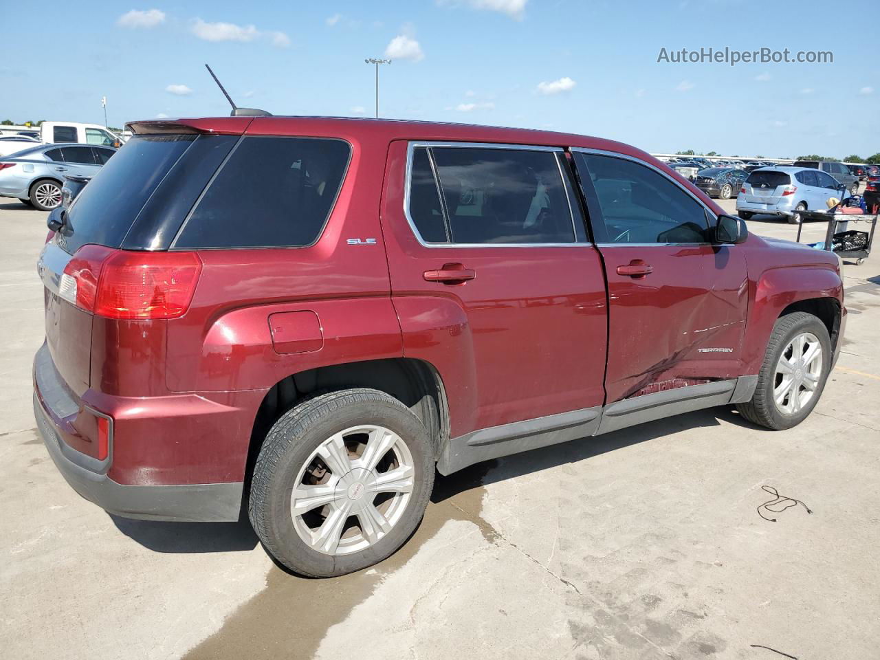 2017 Gmc Terrain Sle Burgundy vin: 2GKALMEK9H6170538