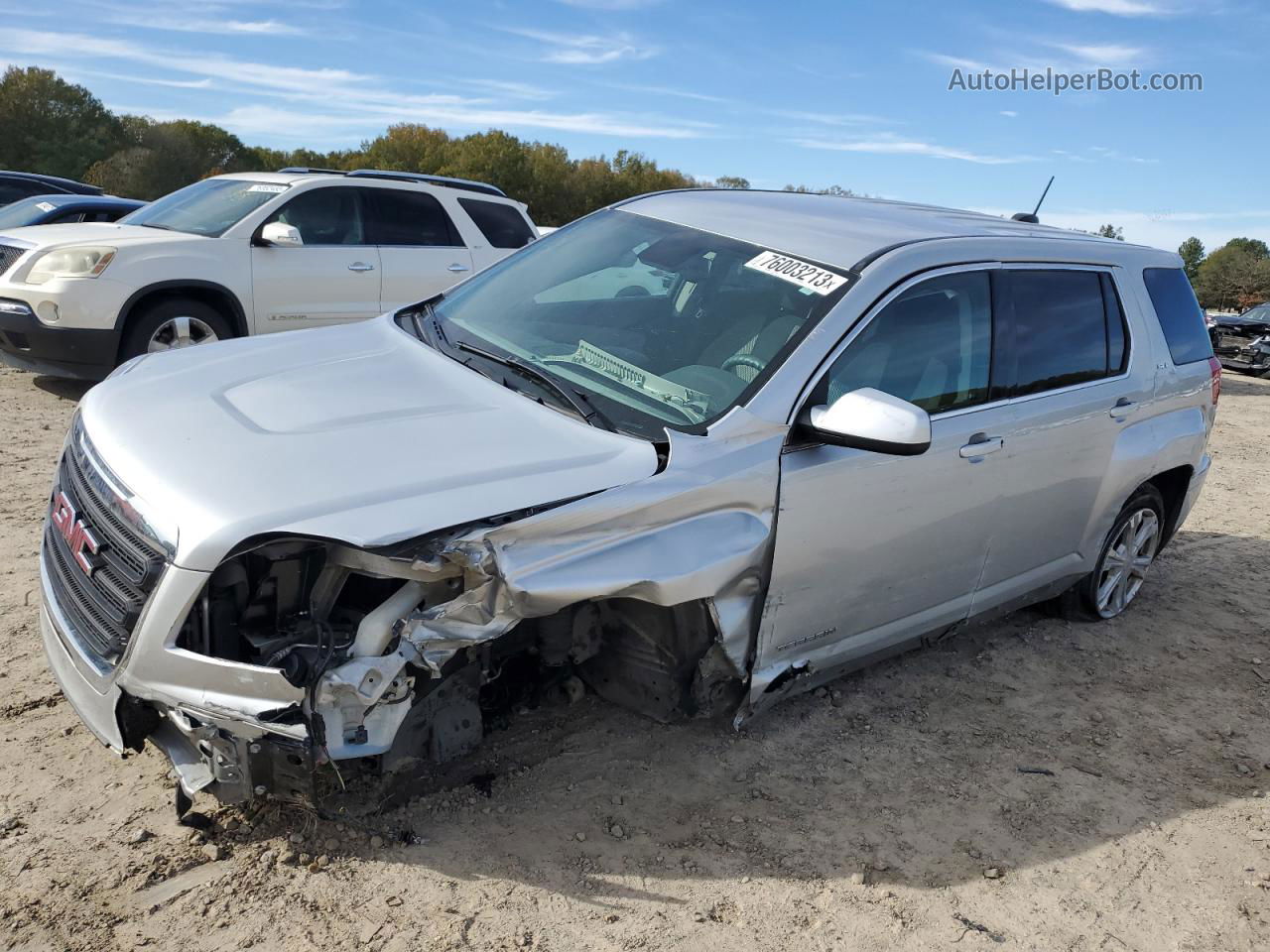 2017 Gmc Terrain Sle Silver vin: 2GKALMEK9H6304710