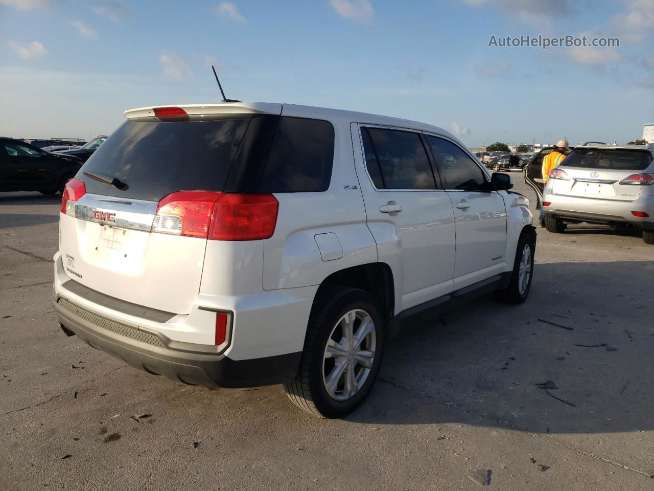 2017 Gmc Terrain Sle White vin: 2GKALMEK9H6350960