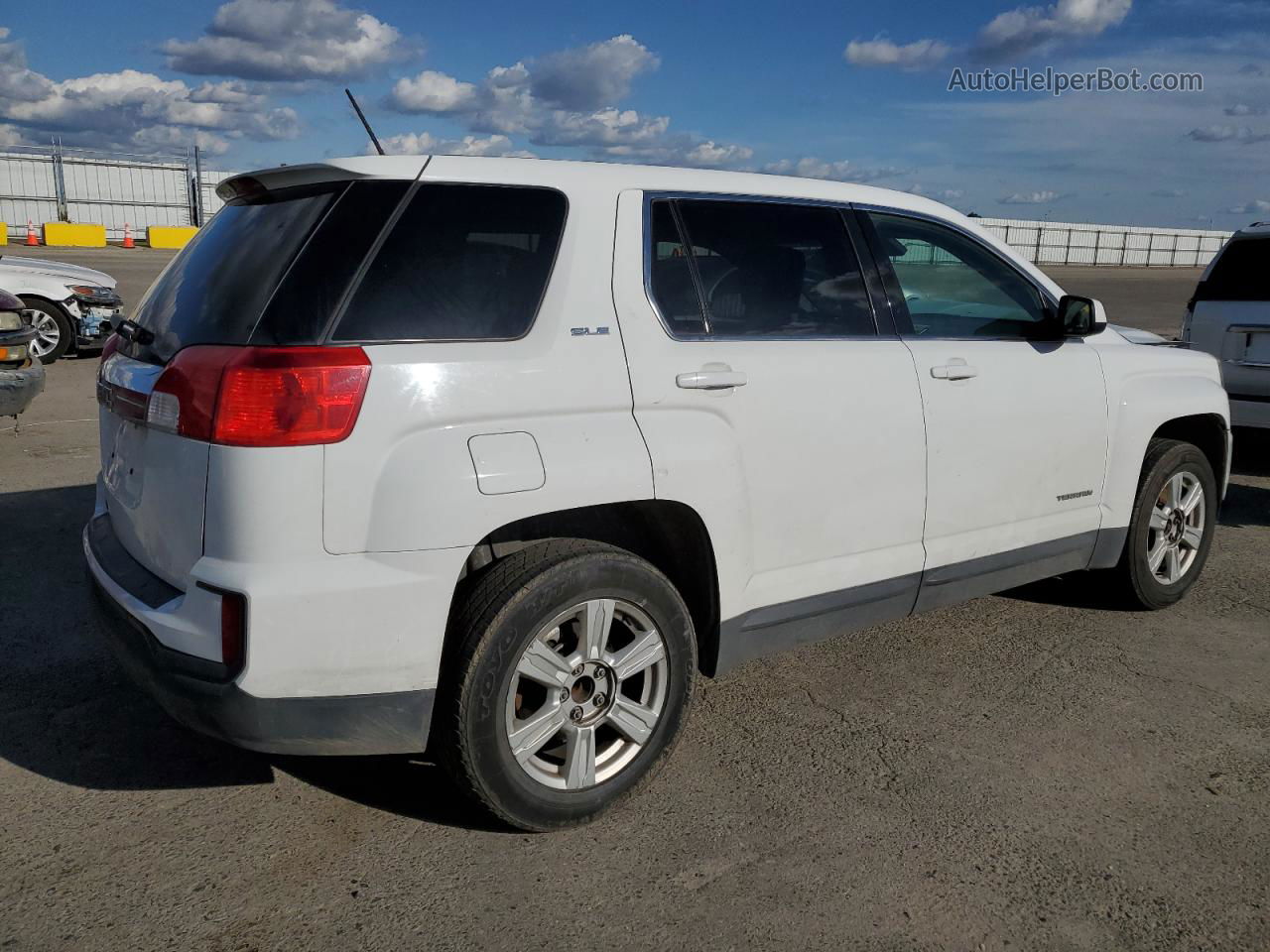 2016 Gmc Terrain Sle White vin: 2GKALMEKXG6100450