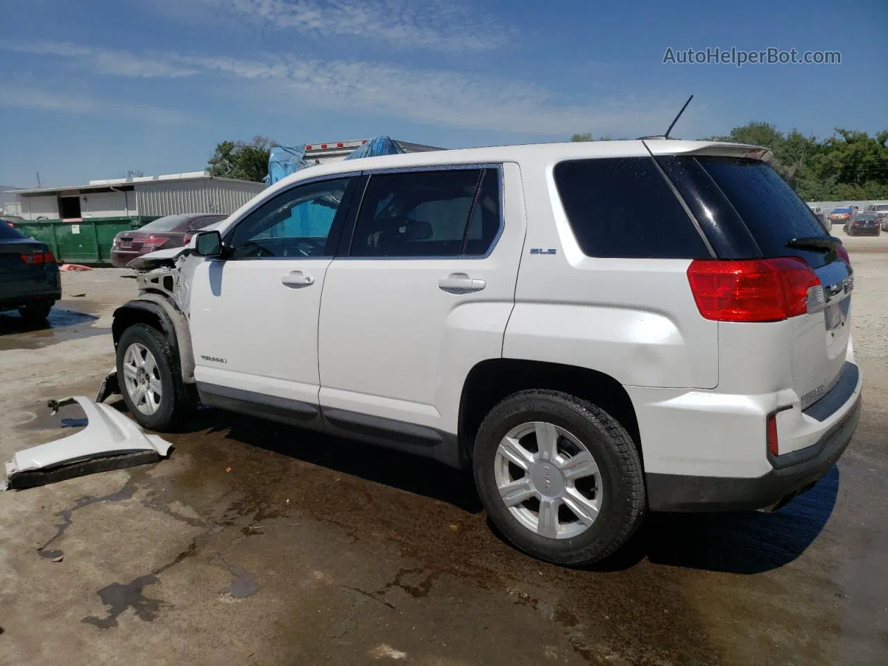 2016 Gmc Terrain Sle White vin: 2GKALMEKXG6327234