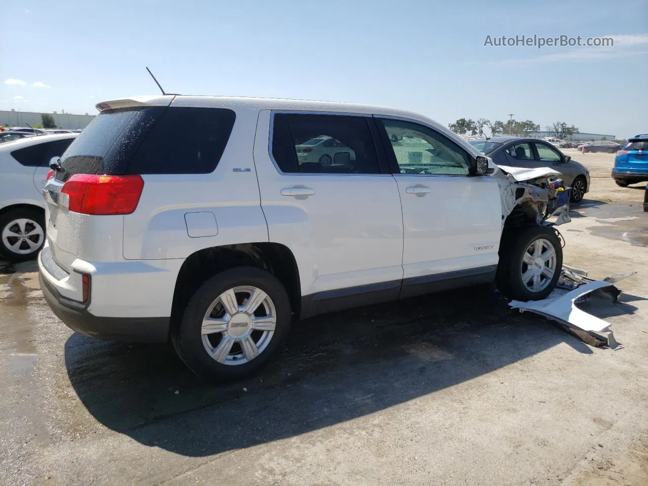 2016 Gmc Terrain Sle White vin: 2GKALMEKXG6327234