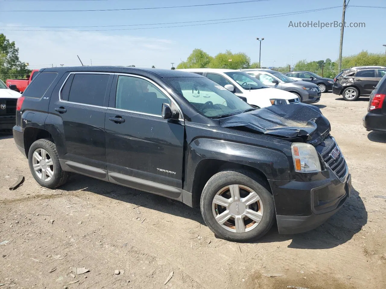 2016 Gmc Terrain Sle Black vin: 2GKALMEKXG6350335