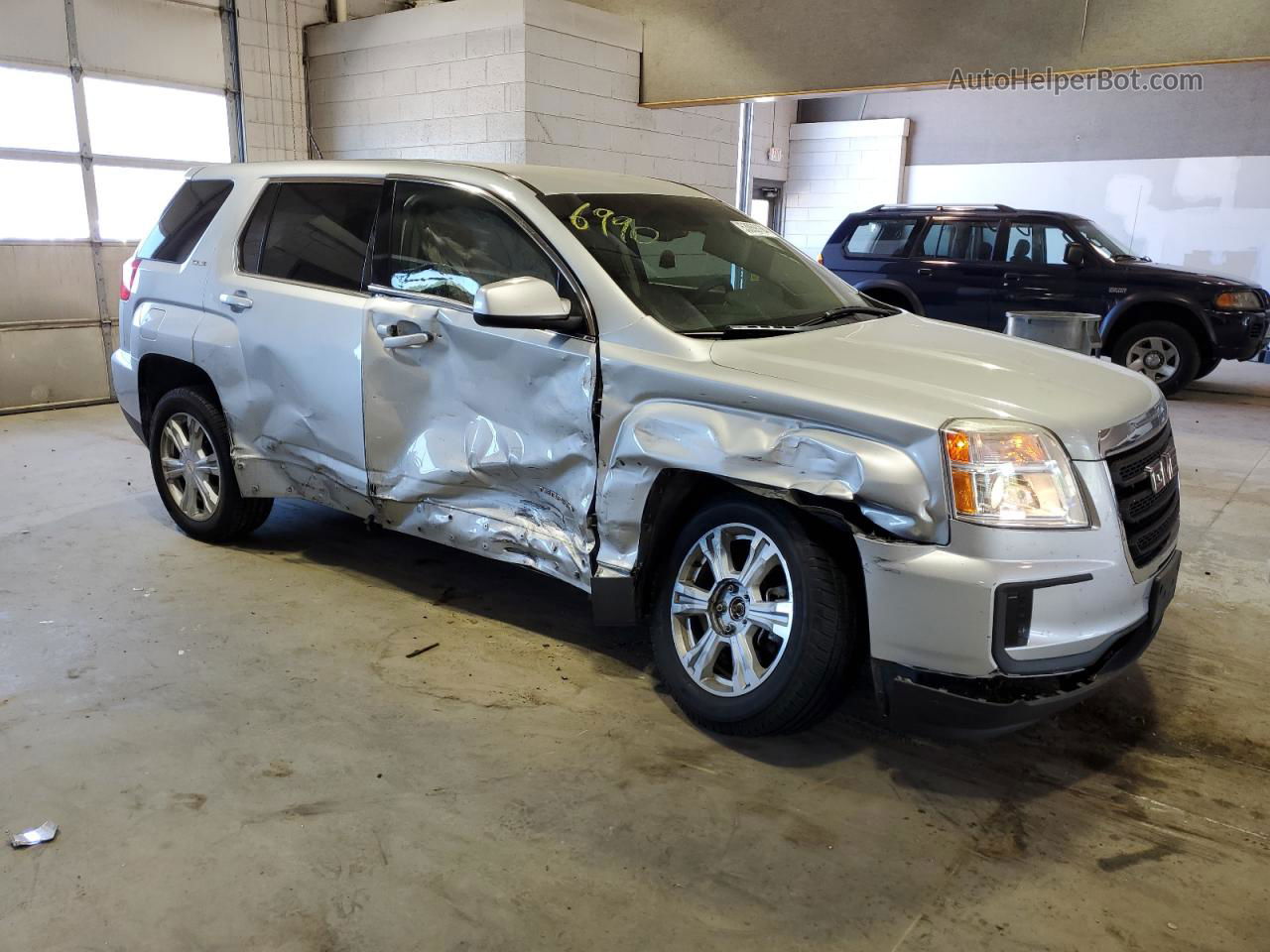 2017 Gmc Terrain Sle Silver vin: 2GKALMEKXH6278618