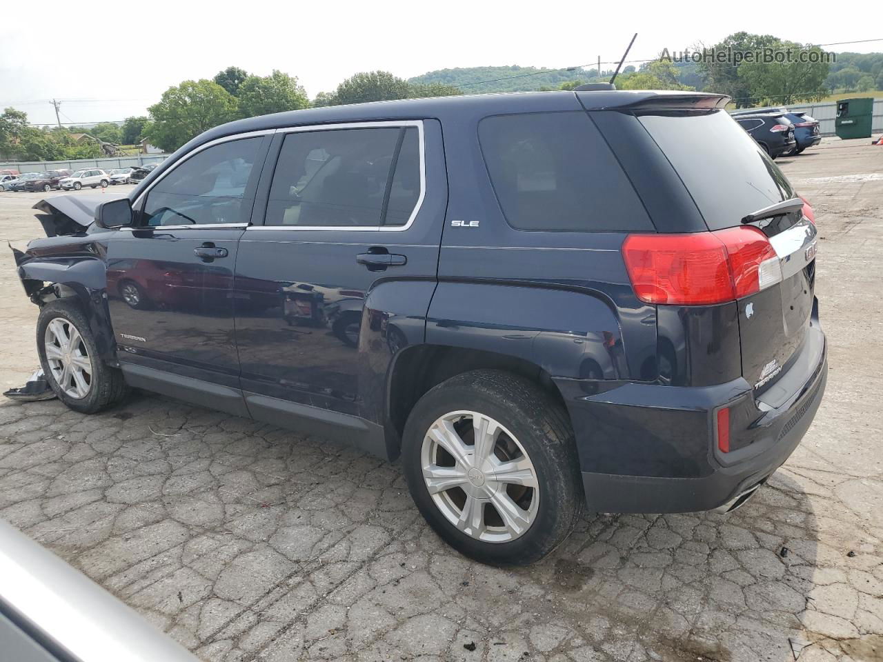 2017 Gmc Terrain Sle Синий vin: 2GKALMEKXH6325176