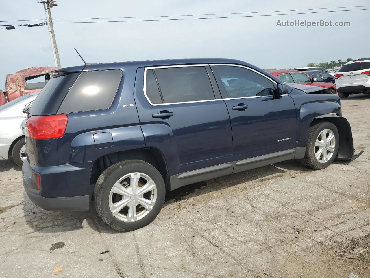 2017 Gmc Terrain Sle Blue vin: 2GKALMEKXH6325176