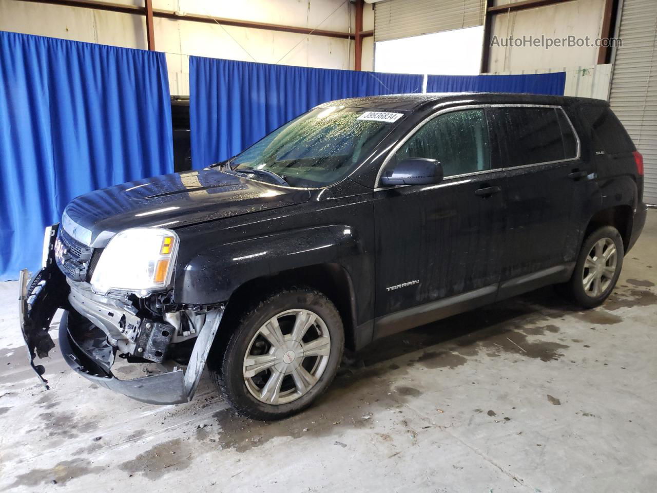 2017 Gmc Terrain Sle Черный vin: 2GKALMEKXH6348540