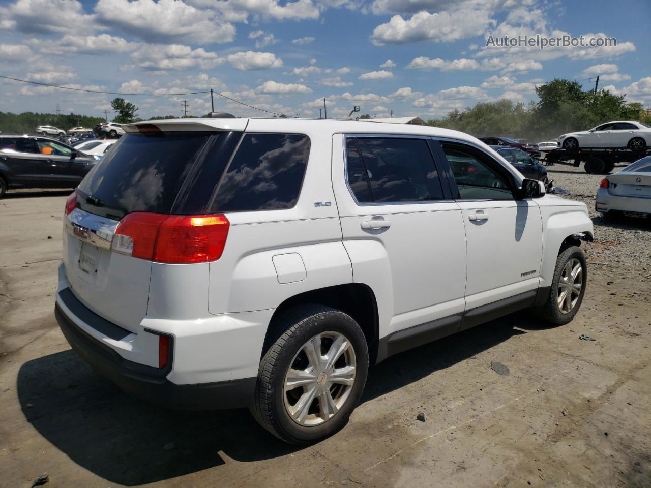 2017 Gmc Terrain Sle White vin: 2GKALMEKXH6352622