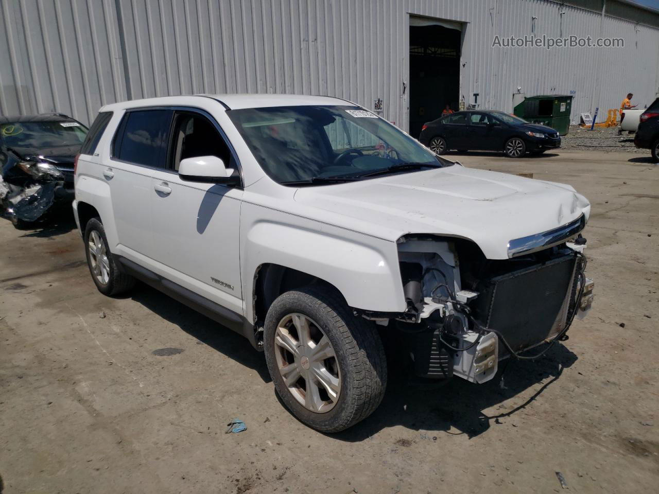 2017 Gmc Terrain Sle White vin: 2GKALMEKXH6352622