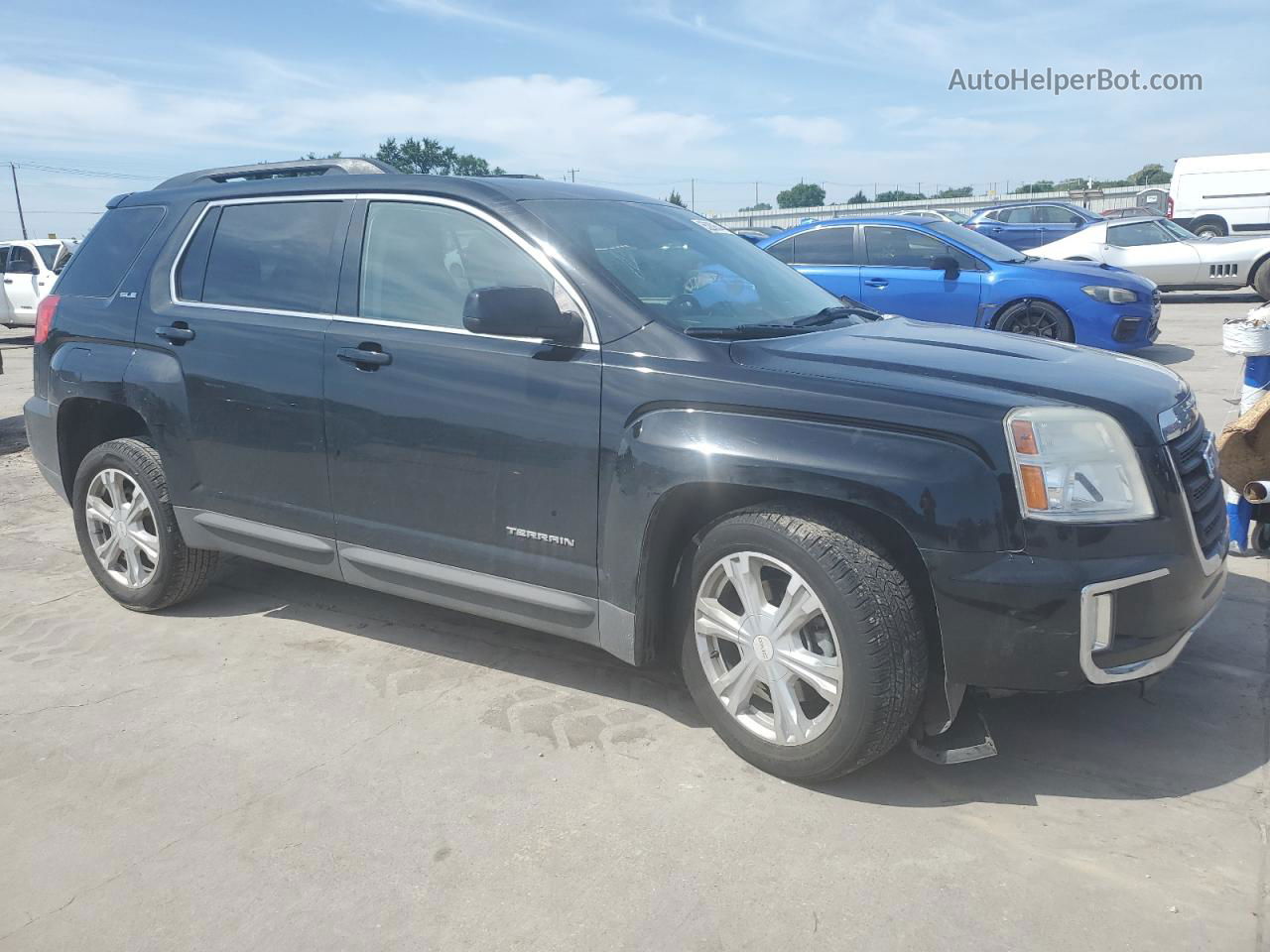 2017 Gmc Terrain Sle Черный vin: 2GKALNEK0H6340260