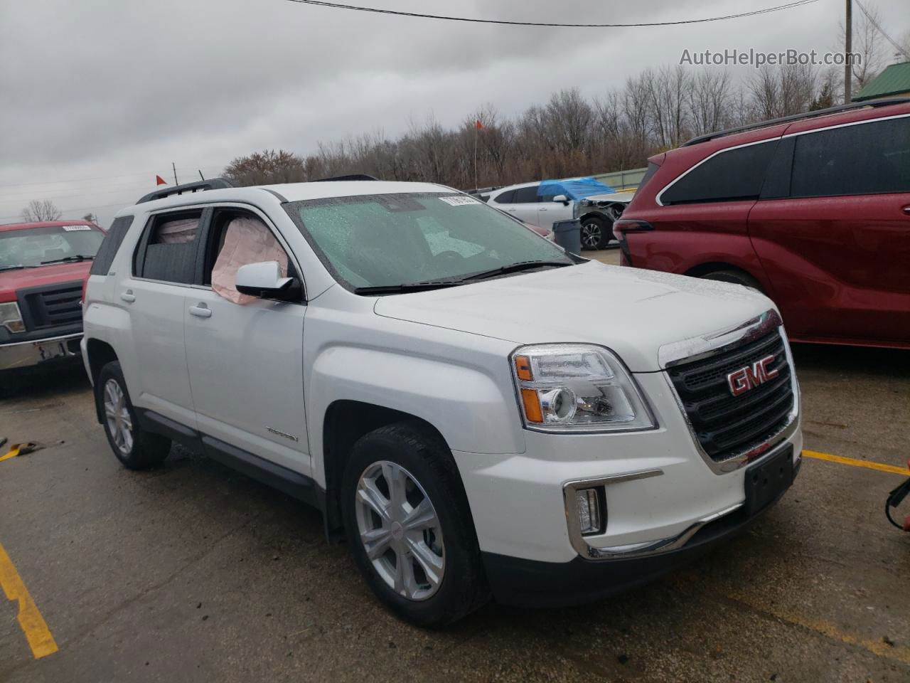 2017 Gmc Terrain Sle White vin: 2GKALNEK0H6353333