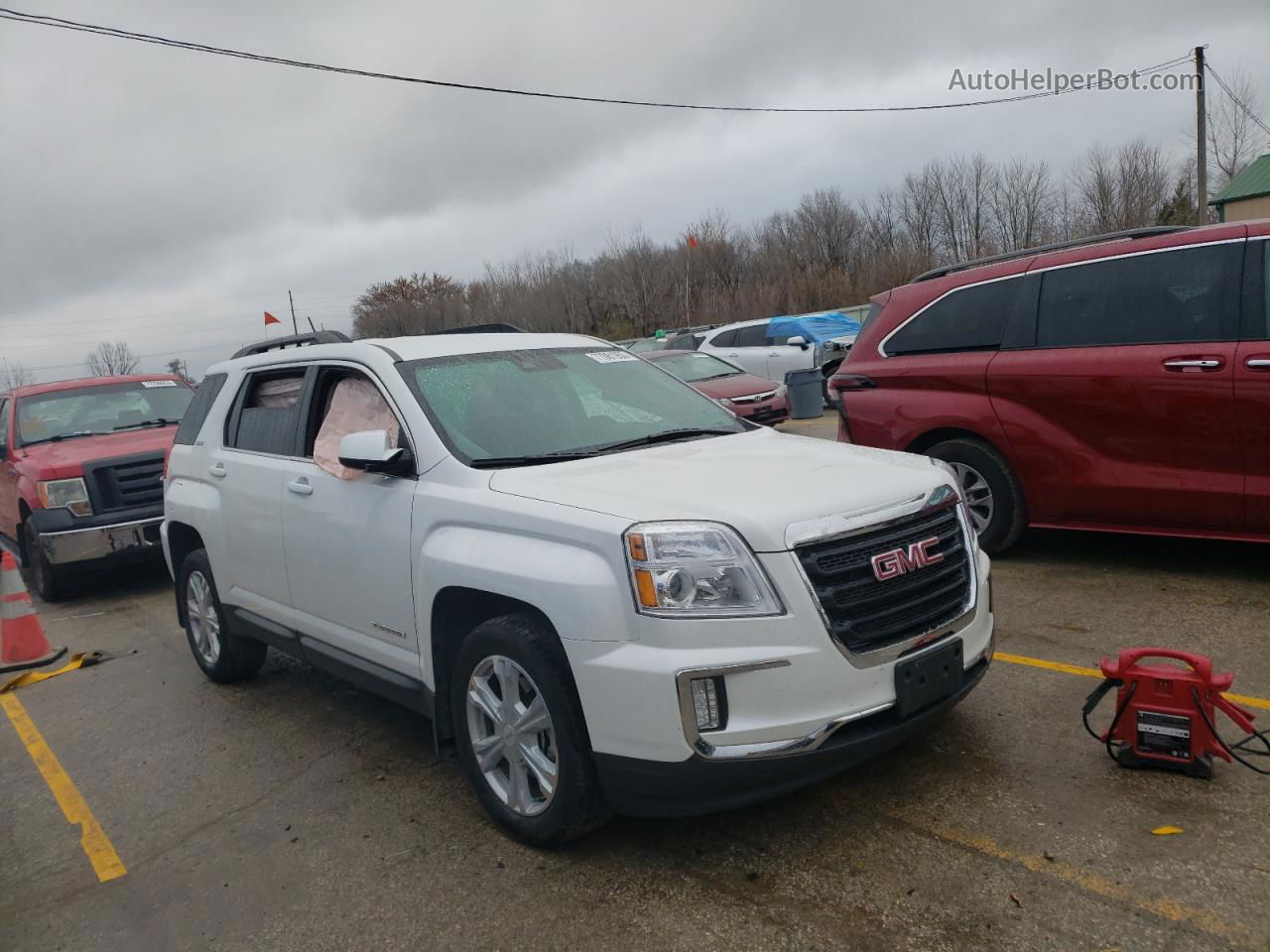 2017 Gmc Terrain Sle White vin: 2GKALNEK0H6353333