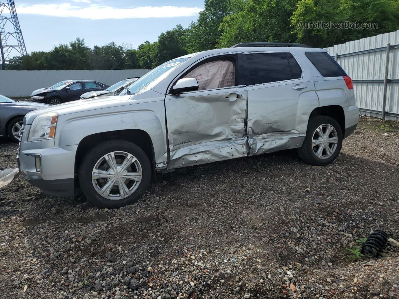 2017 Gmc Terrain Sle Silver vin: 2GKALNEK1H6311396