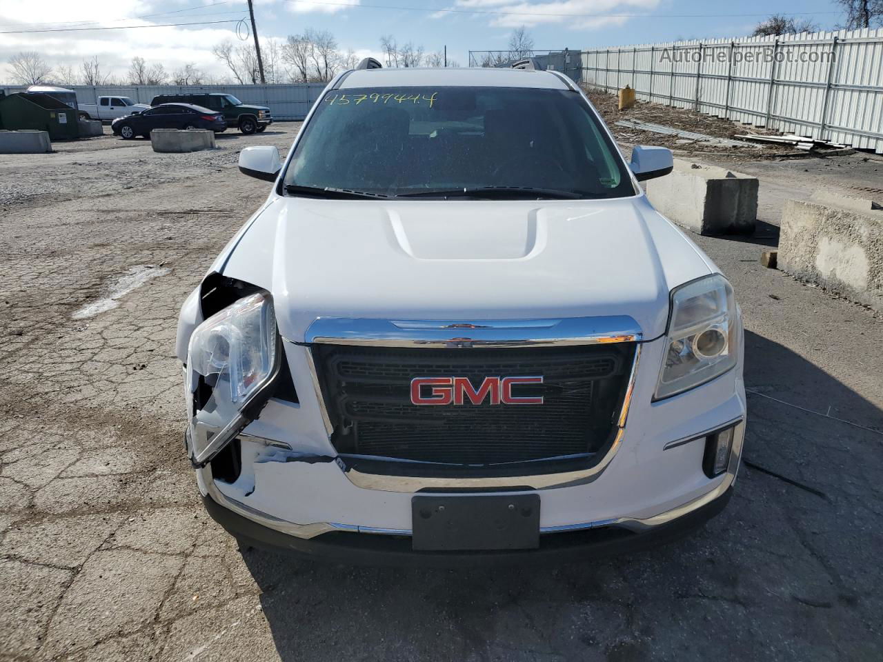 2016 Gmc Terrain Sle White vin: 2GKALNEK3G6345872