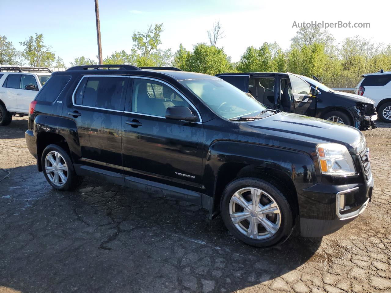 2017 Gmc Terrain Sle Черный vin: 2GKALNEK3H6335344