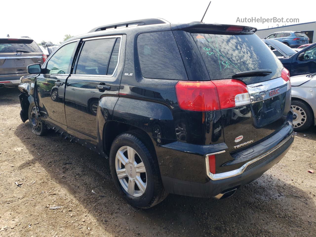 2016 Gmc Terrain Sle Black vin: 2GKALNEK4G6320110